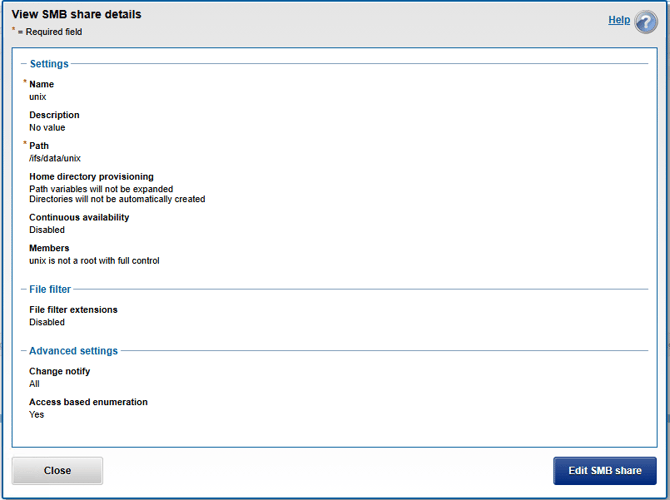 View_SMB_share_details